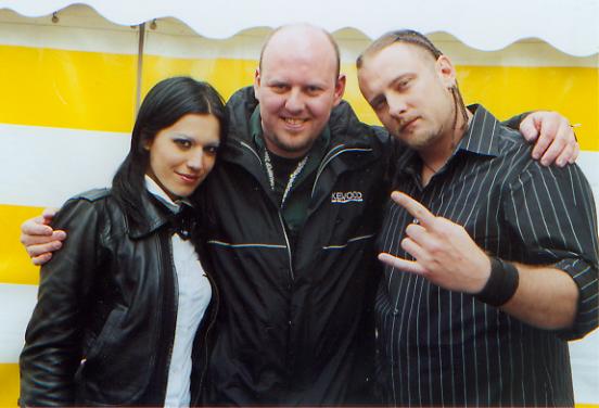 With Chris and Cristina at Dauwpop Festival 2006